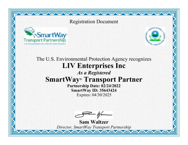 SmartWay Certificate 2